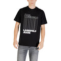 Karl Lagerfeld Schwarzes Bio-Baumwoll-T-Shirt