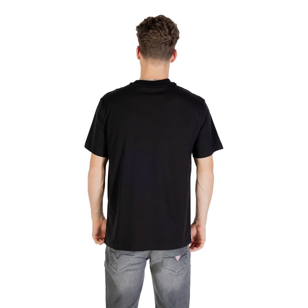 Karl Lagerfeld Schwarzes Bio-Baumwoll-T-Shirt