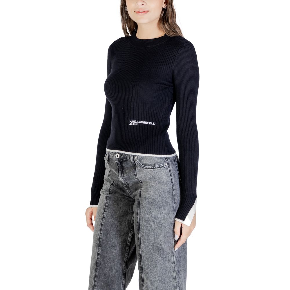 Karl Lagerfeld Schwarzer Sweatshirt aus Viskose