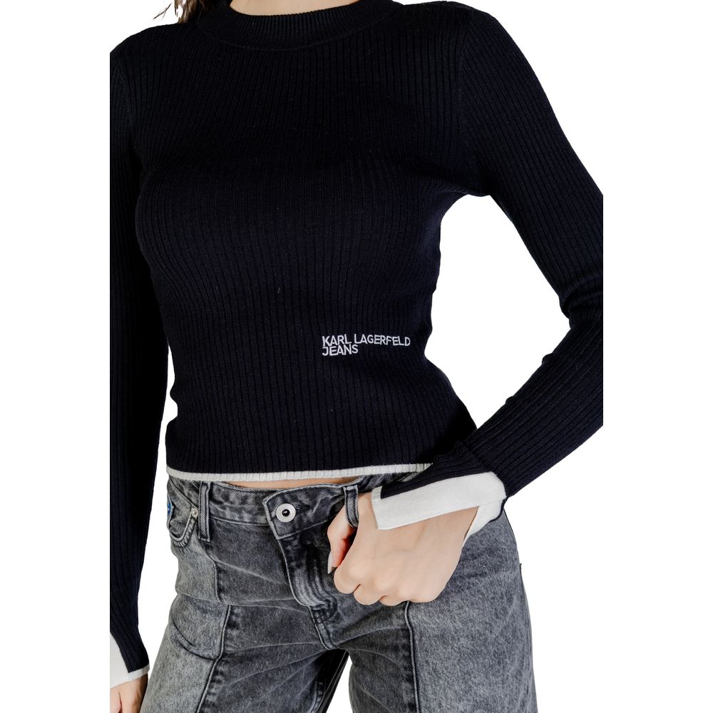 Karl Lagerfeld Schwarzer Sweatshirt aus Viskose