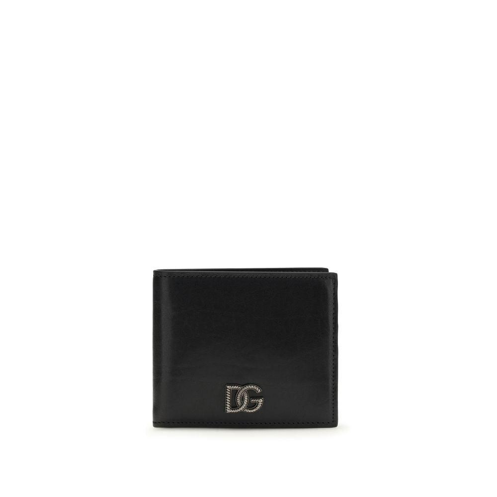 Dolce & Gabbana Black Calfskin Bos Taurus Wallet