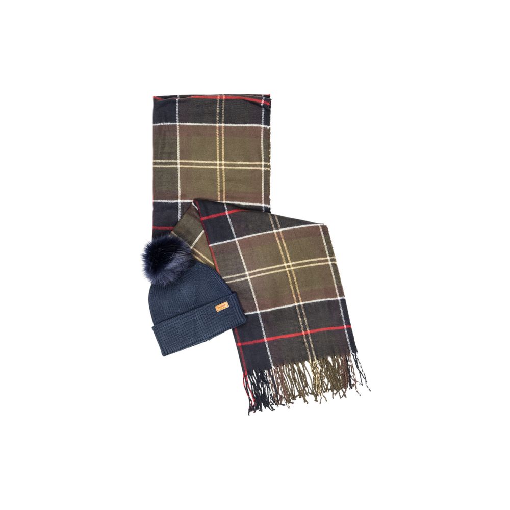 Barbour Blaue Viskose-Mütze