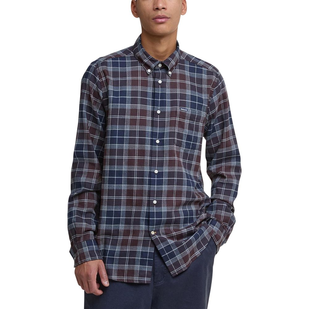 Barbour Zweifarbige Baumwoll-Musterhemd