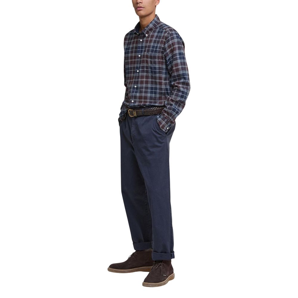Barbour Zweifarbige Baumwoll-Musterhemd