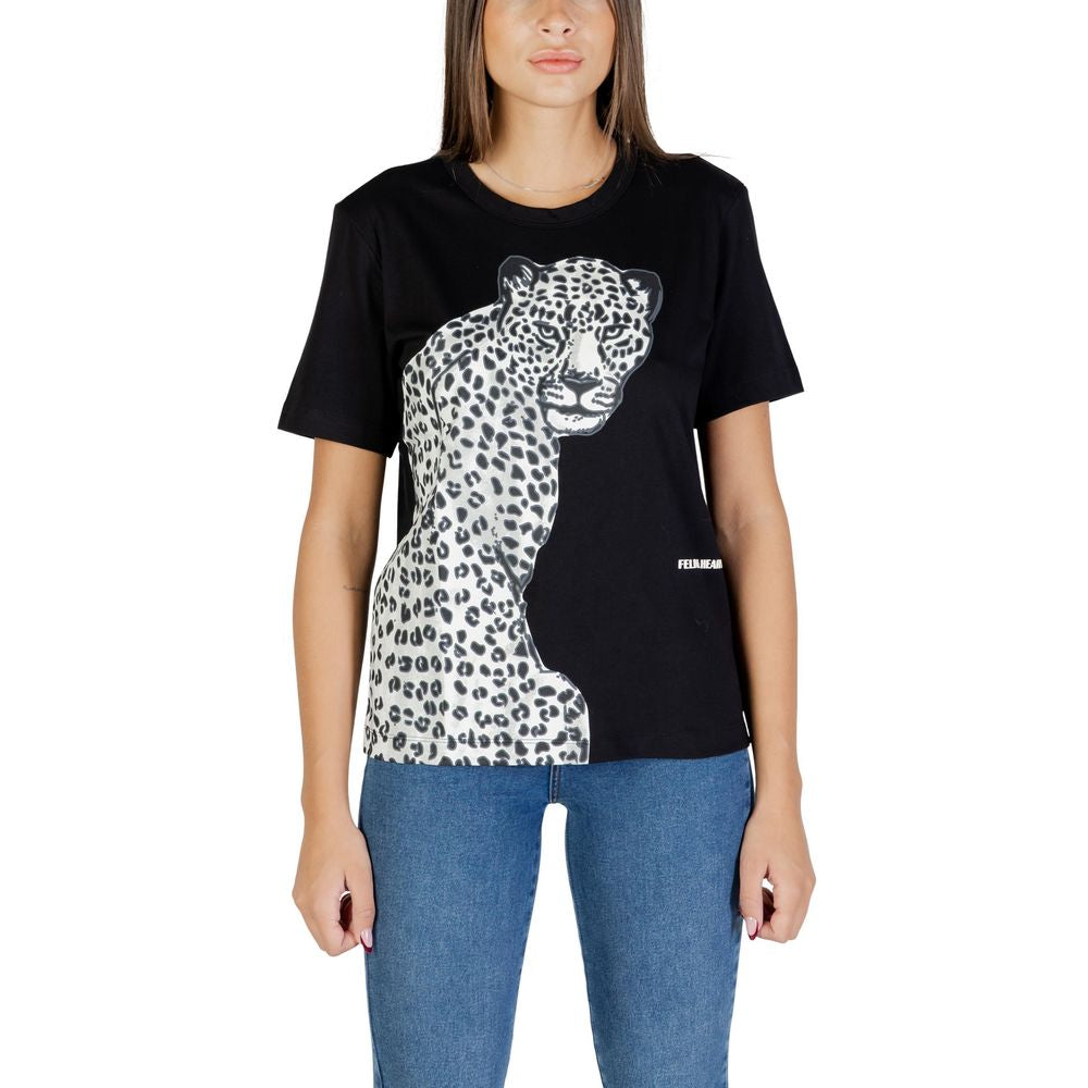 Colcci Schwarzes Baumwoll-T-Shirt