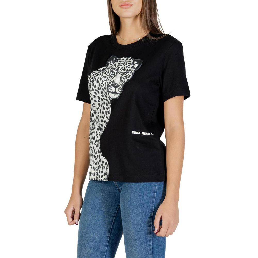 Colcci Schwarzes Baumwoll-T-Shirt
