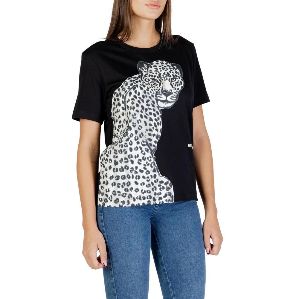 Colcci Schwarzes Baumwoll-T-Shirt