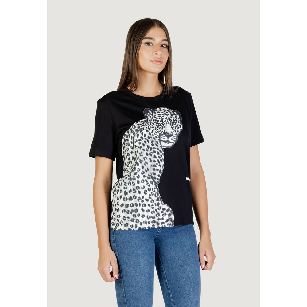 Colcci Schwarzes Baumwoll-T-Shirt