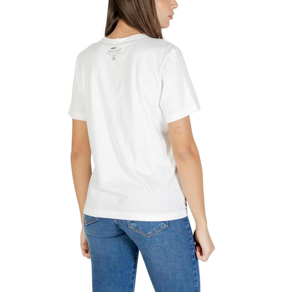 Colcci Weißes Baumwoll-T-Shirt