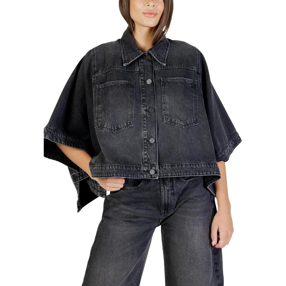 Colcci Schwarze Baumwoll-Denimjacke