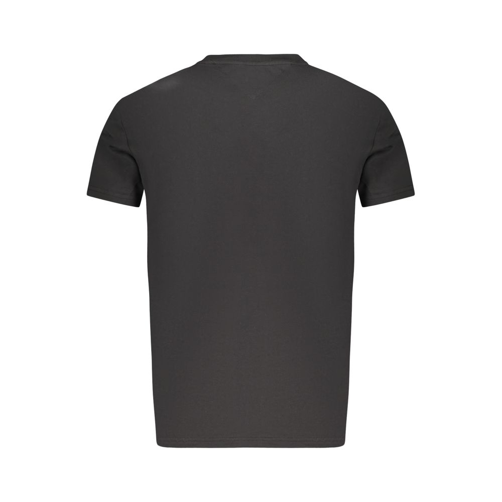 Tommy Hilfiger Schwarzes Baumwoll-T-Shirt für Herren