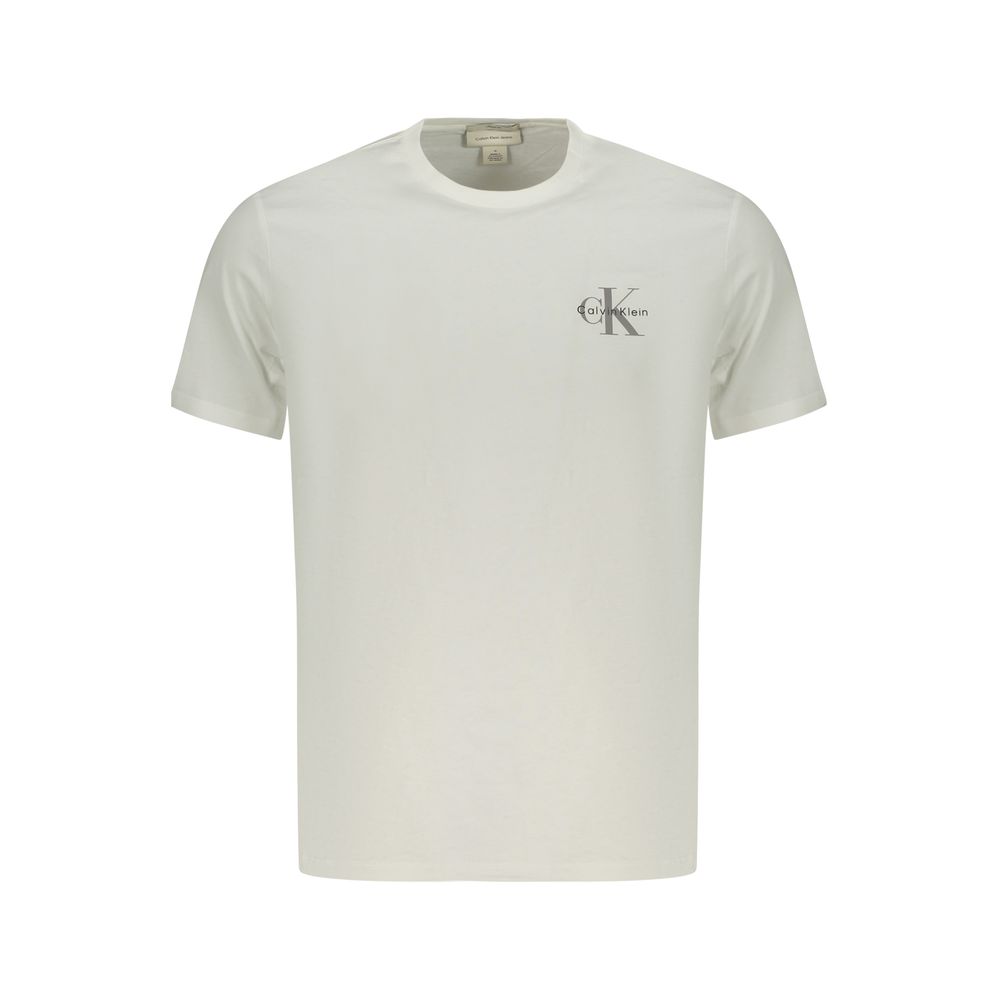 Calvin Klein Weißes Baumwoll-T-Shirt für Herren