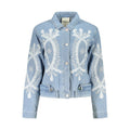 Desigual Azzurro Cotton Jacket for Women