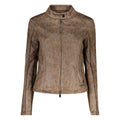 Desigual Verde Polyurethan Damenjacke