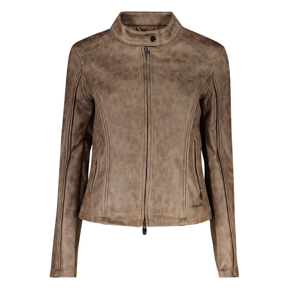 Desigual Verde Polyurethan Damenjacke