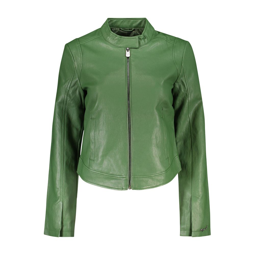 Desigual Verde Polyurethan Damenjacke