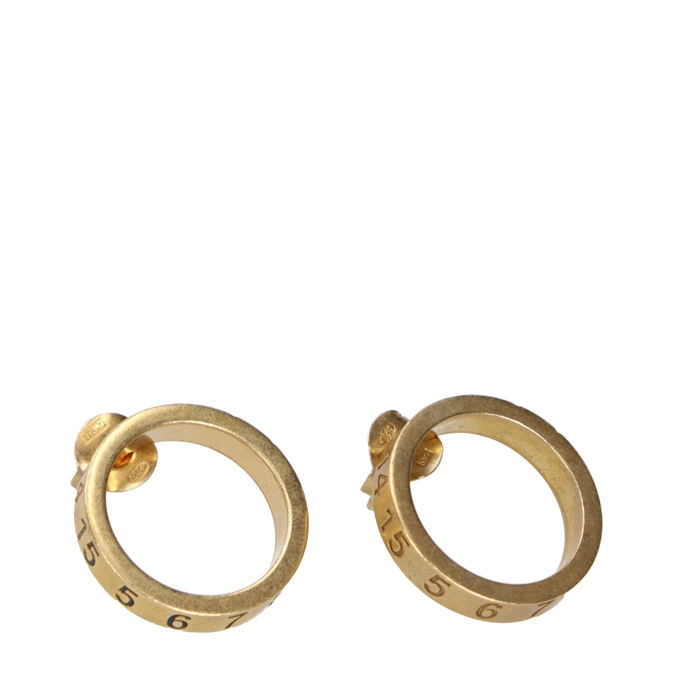 Maison Margiela Gold Silber Ohrringe