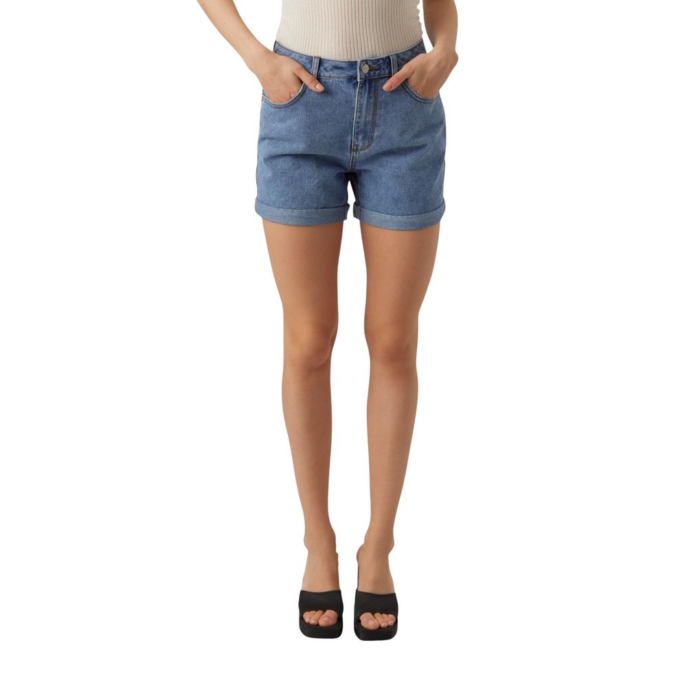 Vero Moda Hellblaue Baumwollshorts
