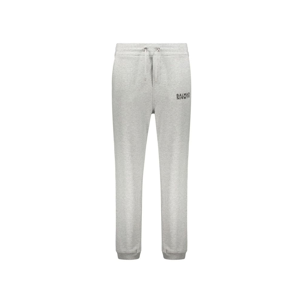 Balmain Grey Cotton Joggers
