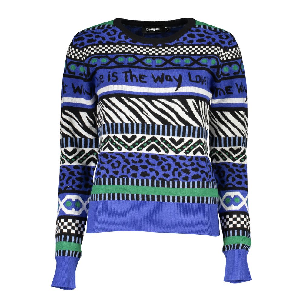 Desigual Blauer Damenpullover aus Viskose