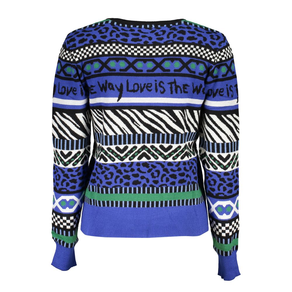 Desigual Blauer Damenpullover aus Viskose