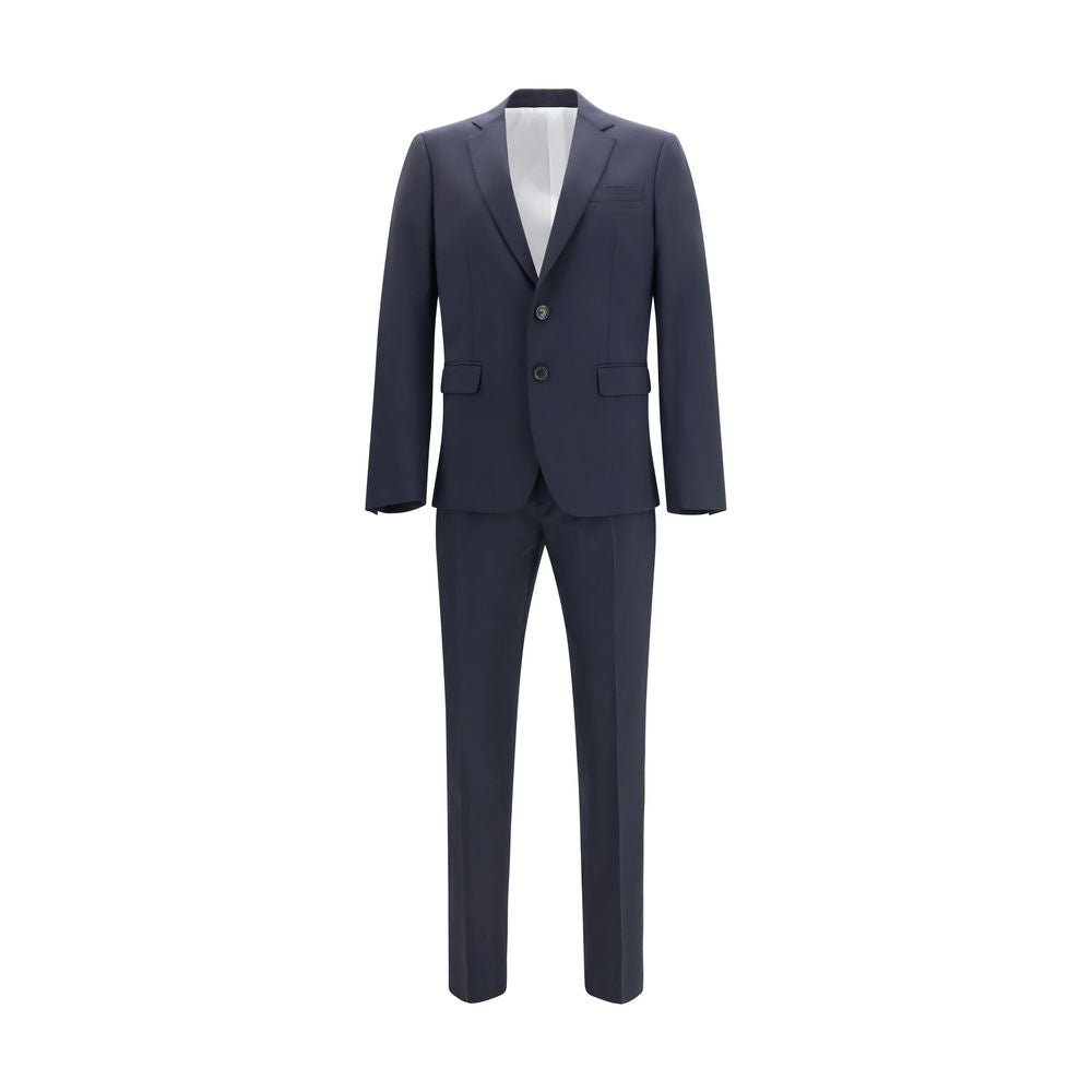 Dsquared² Blue Two-Piece Set in Fleece Wool