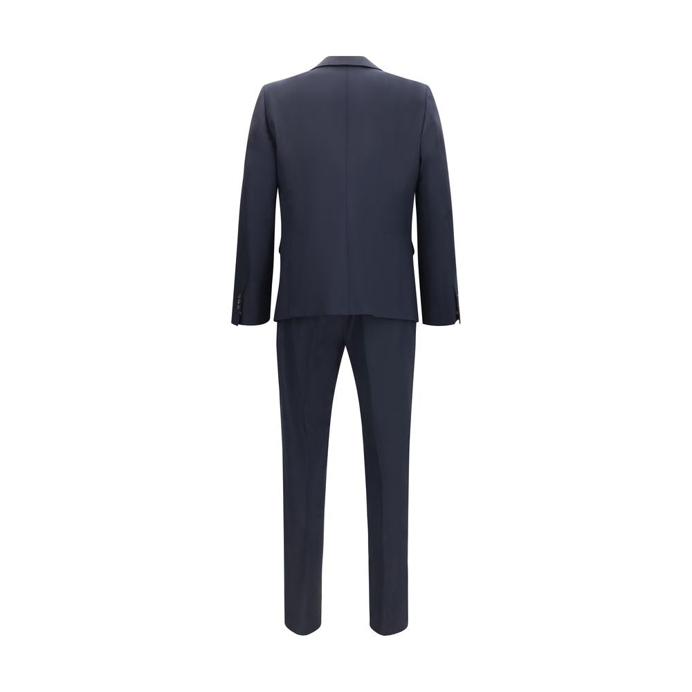 Dsquared² Blue Two-Piece Set in Fleece Wool