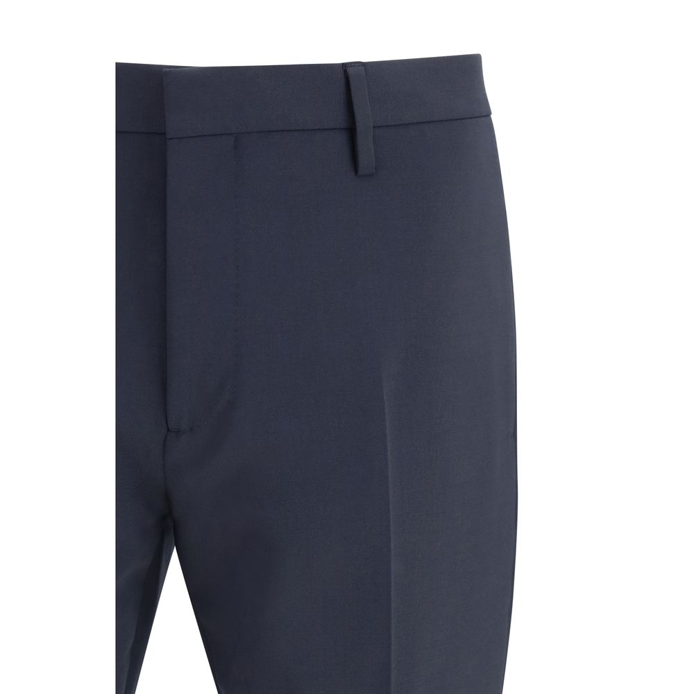 Dsquared² Blue Two-Piece Set in Fleece Wool
