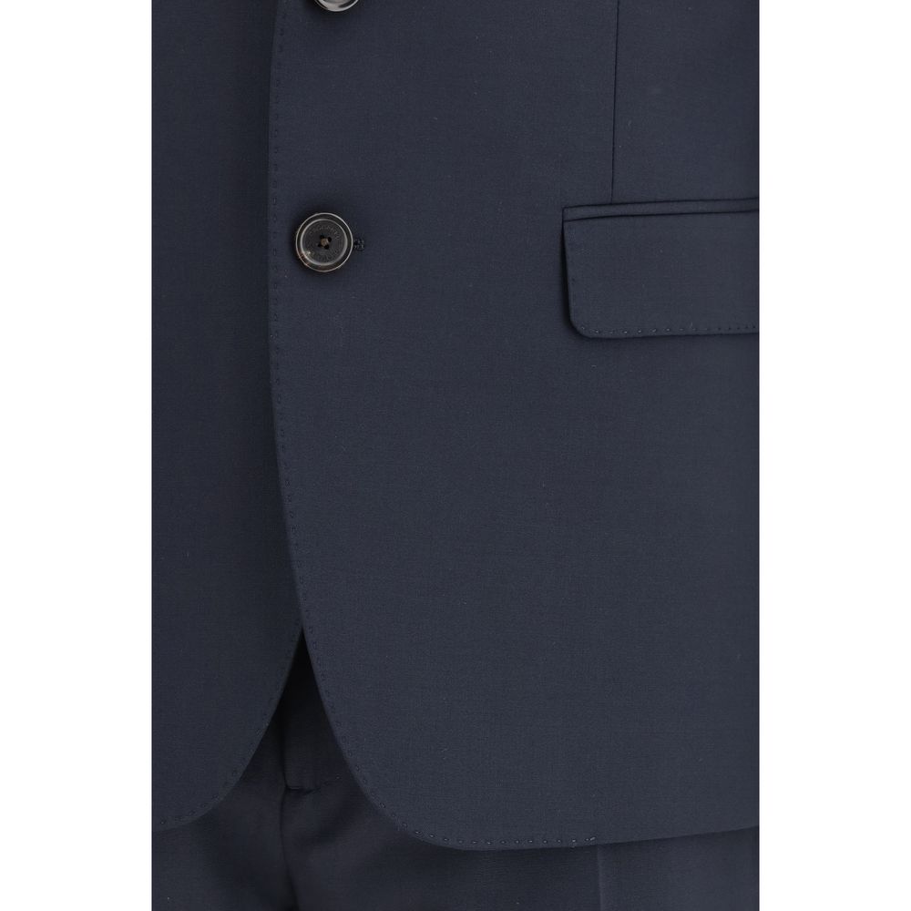 Dsquared² Blue Two-Piece Set in Fleece Wool