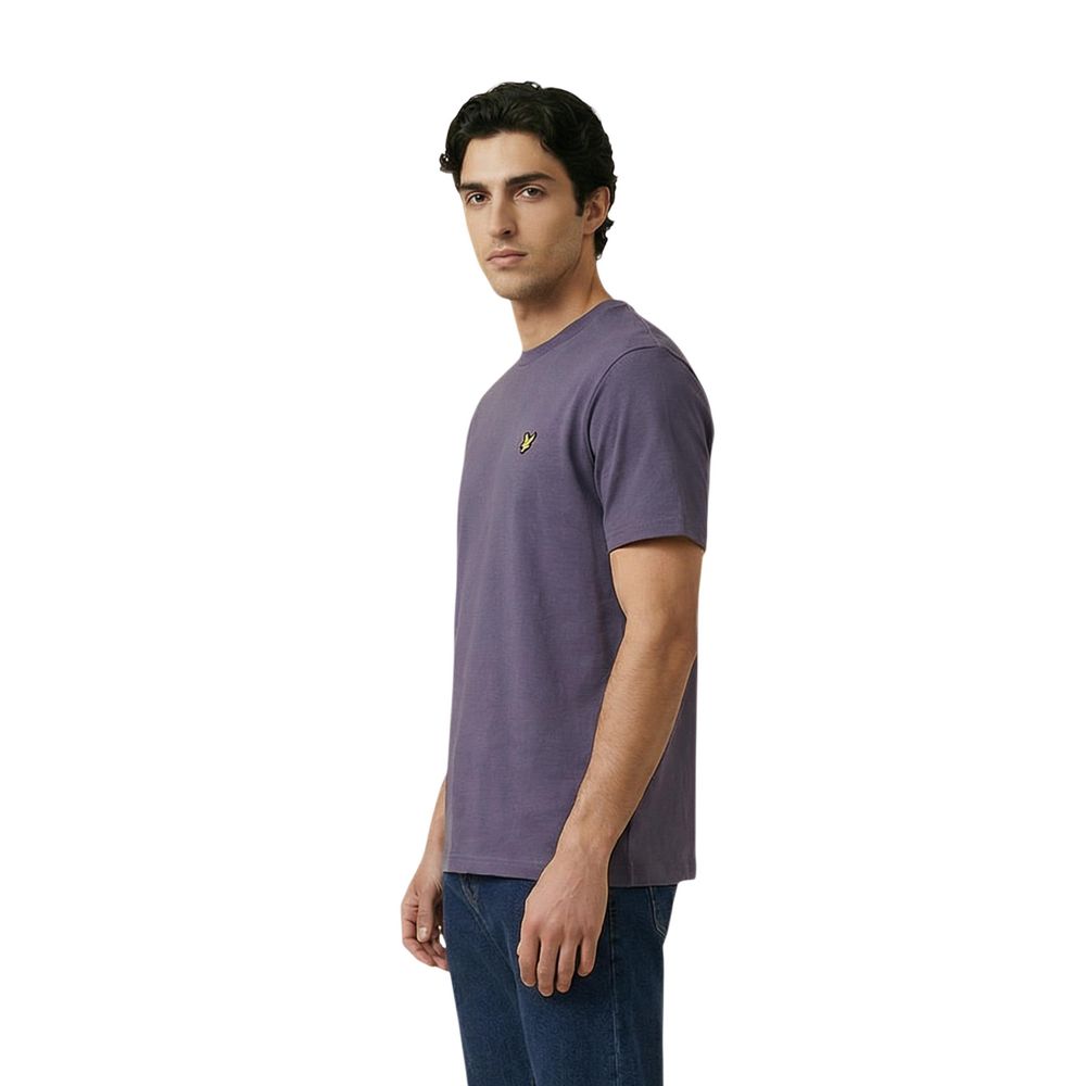 Lyle & Scott Lila Baumwoll-T-Shirt