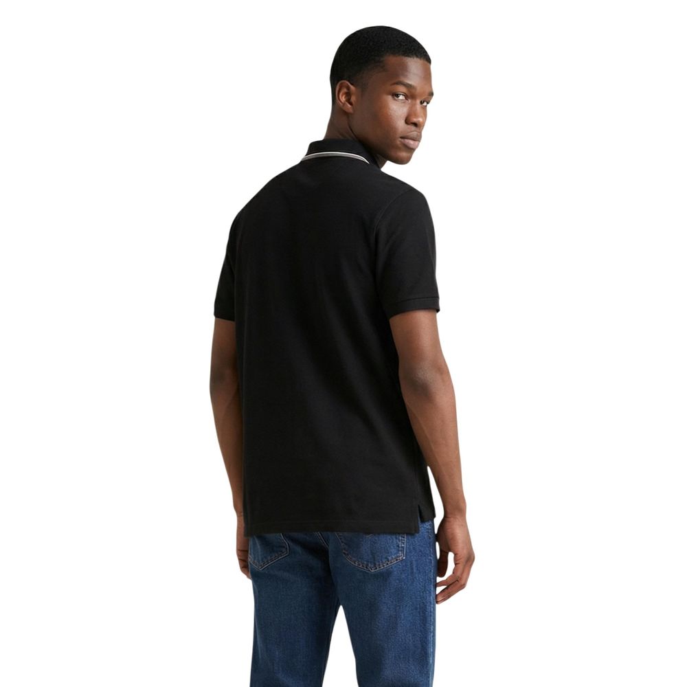 Colmar Originals Schwarzes Baumwoll-Polohemd