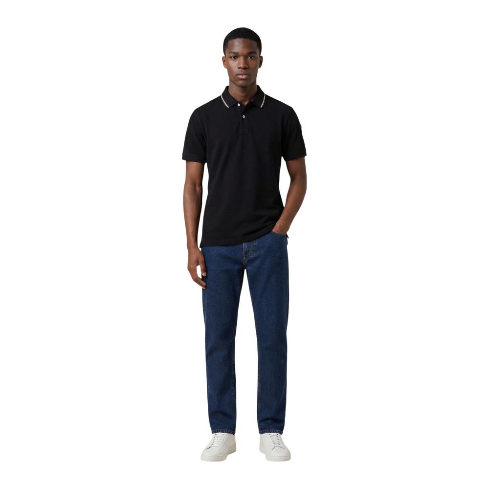 Colmar Originals Schwarzes Baumwoll-Polohemd