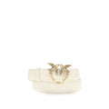 PINKO White Calfskin Bos Taurus Regular Belt