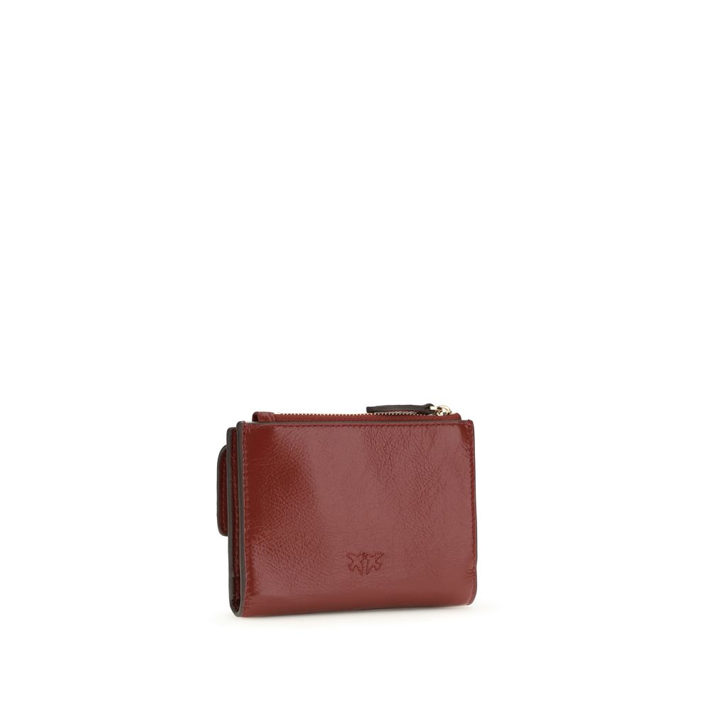 PINKO Bordeaux Calfskin Bos Taurus Wallet