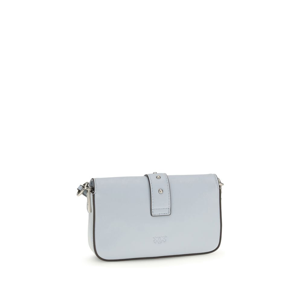 PINKO shoulder bag in blue calfskin Bos Taurus