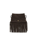 PINKO Braune Kalbsleder Bos Taurus Schultertasche