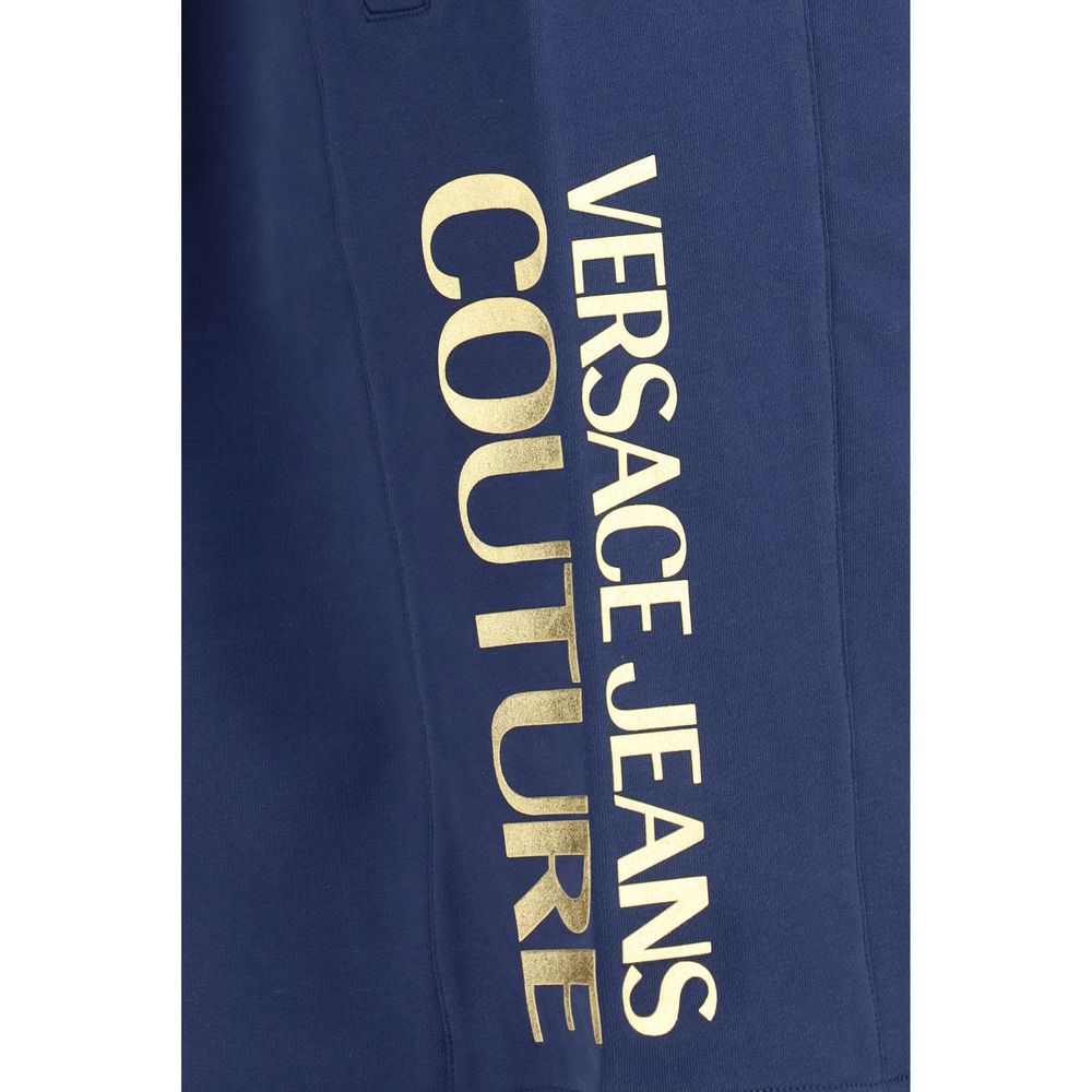 Versace Jeans Blaue Baumwoll-Bermudashorts
