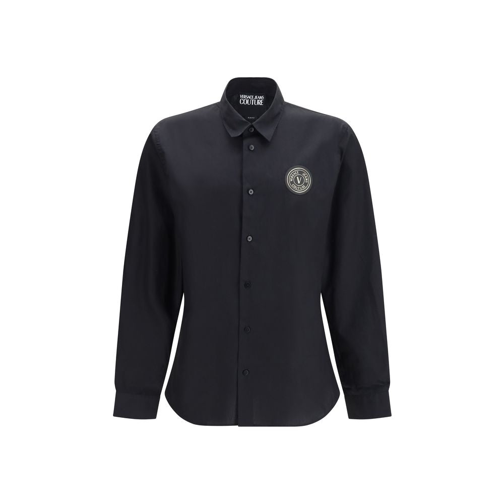 Versace Jeans Schwarzes Baumwollhemd