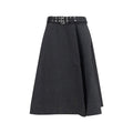 Ganni Grauer langer Rock aus recyceltem Polyester