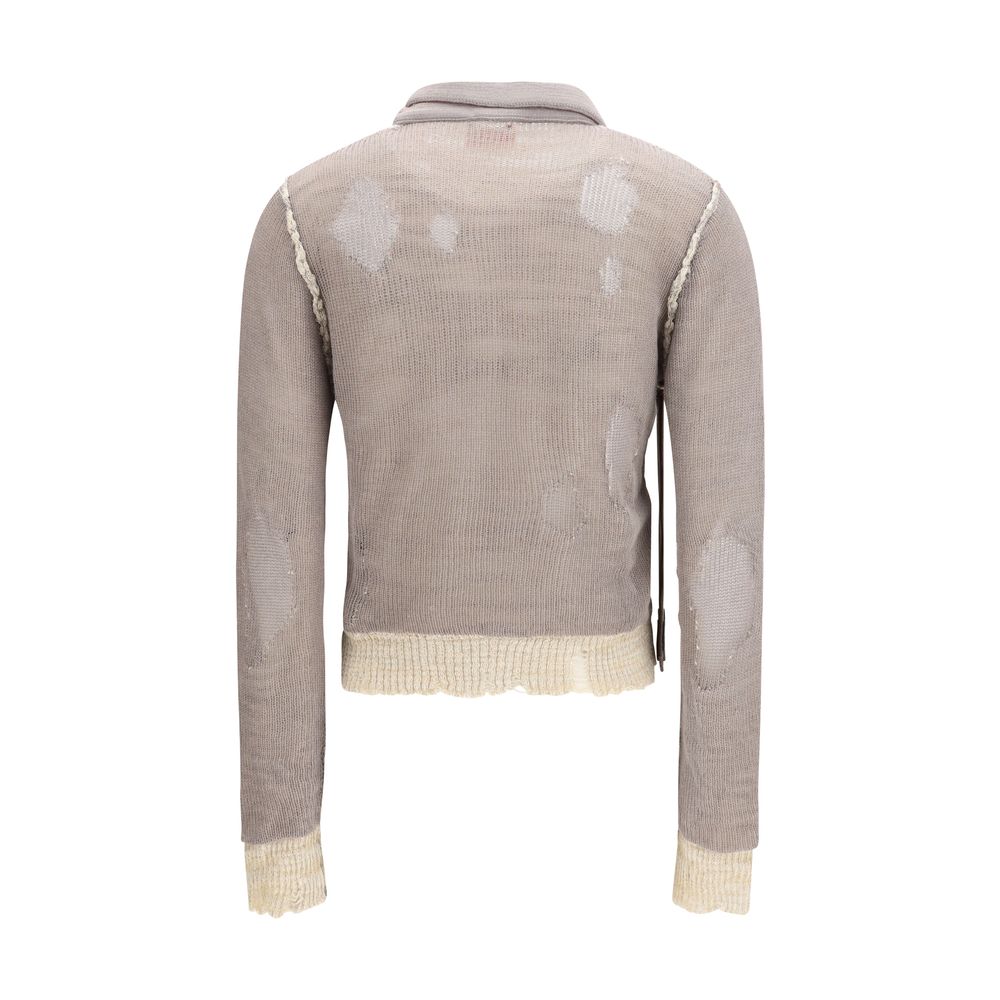 Diesel Grey Cotton Sweatshirt