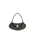 Ganni Schultertasche aus recyceltem Leder in Blau