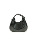 Ganni Schwarze Handtasche aus recyceltem Polyester