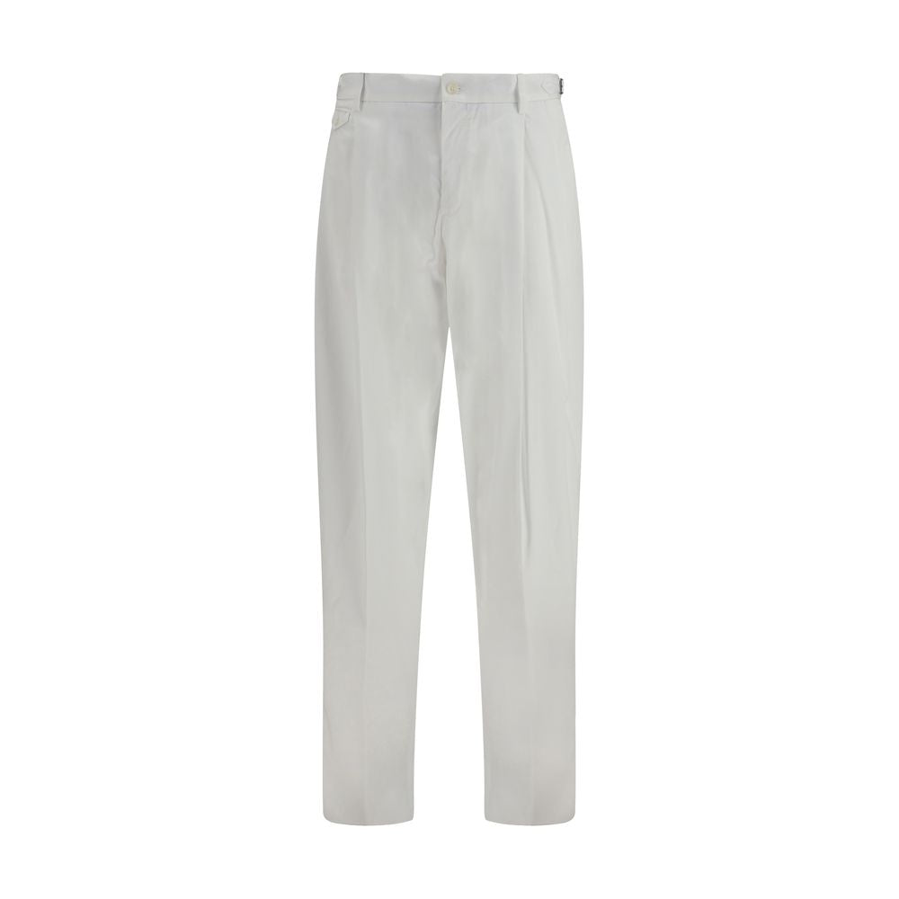 Dolce & Gabbana Weiße Baumwoll-Freizeithose