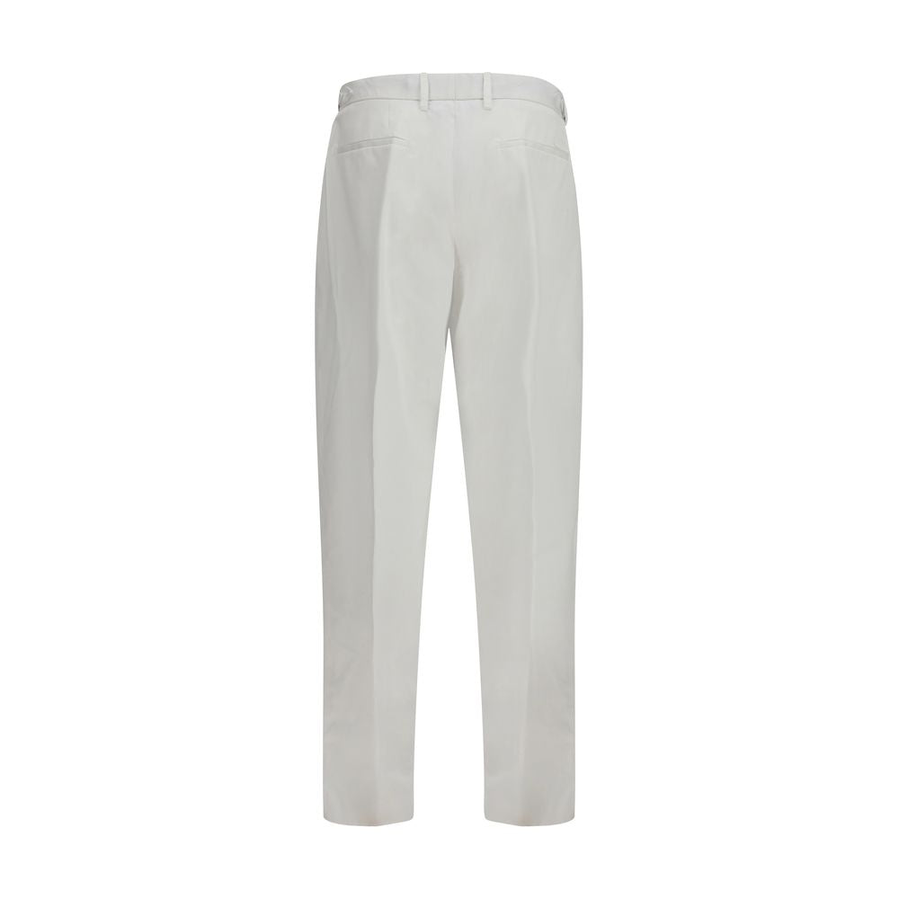 Dolce & Gabbana Weiße Baumwoll-Freizeithose