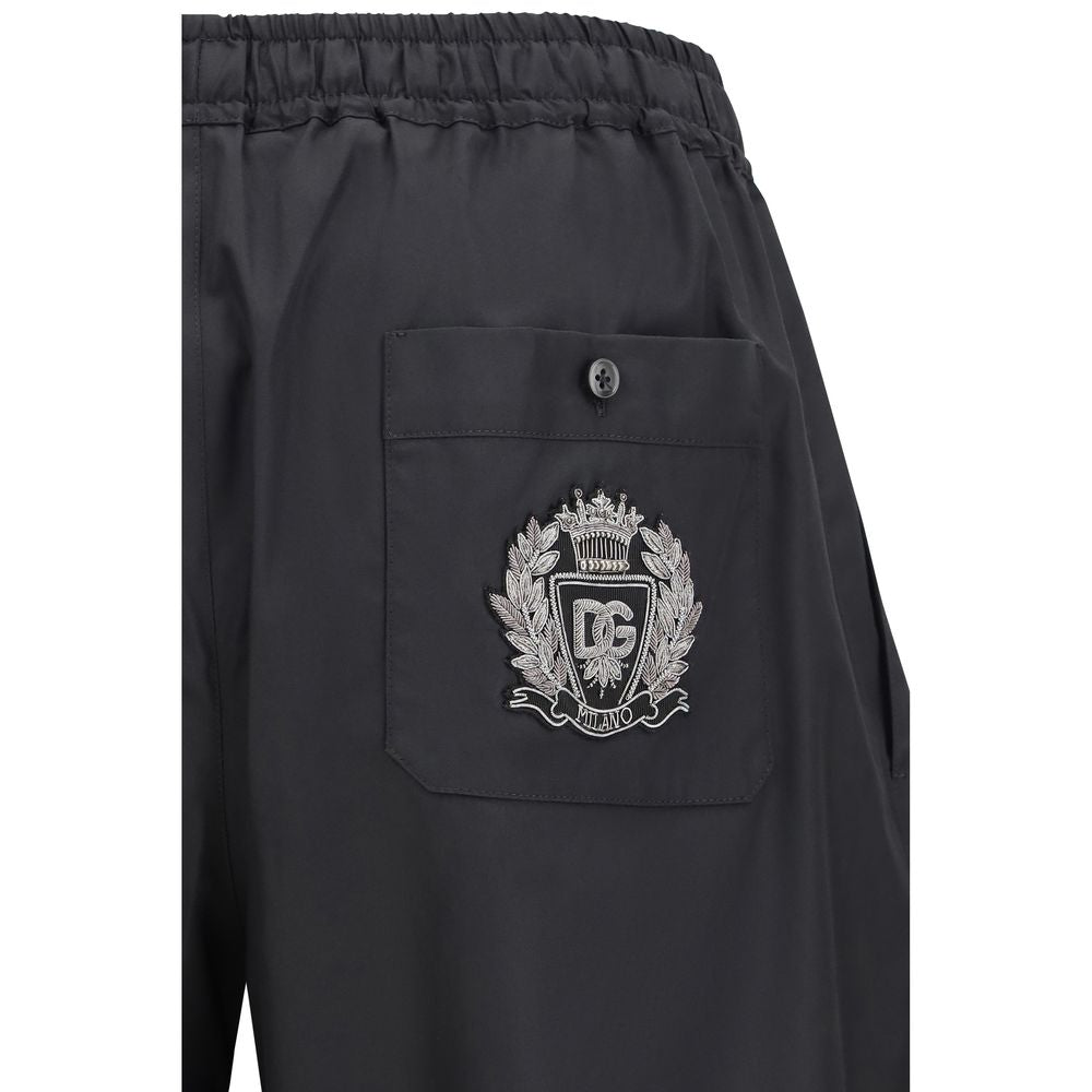 Dolce & Gabbana Schwarze Baumwoll-Bermudashorts
