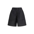 Y-3 Schwarze Baumwoll-Bermudashorts