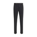 Dolce & Gabbana Schwarze Hose aus Fleece-Wolle