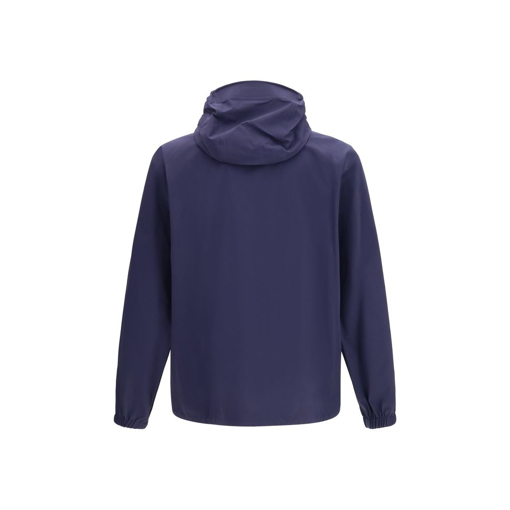 Moncler Grenoble Blaue Shell-Jacke aus Polyamid