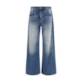 R13 Blaue Baumwolljeans im Relaxed Fit