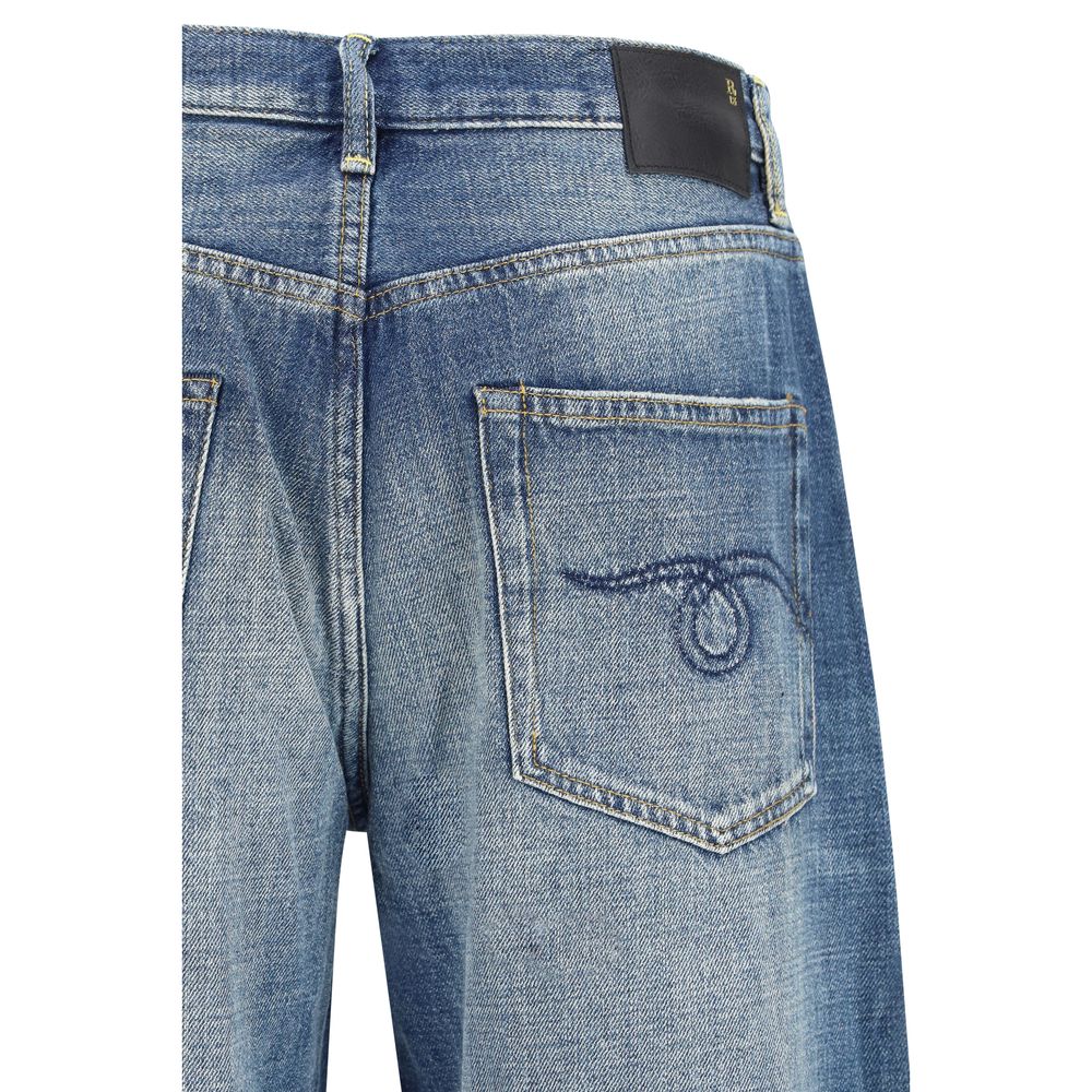 R13 Blaue Baumwolljeans im Relaxed Fit